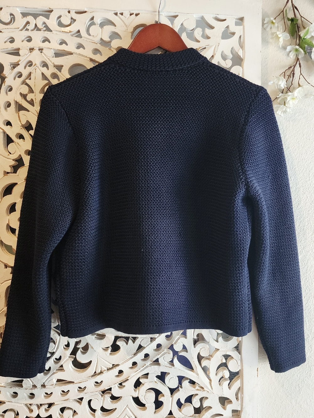 BA&SH LOUMAN LONG-SLEEVE CARDIGAN SIZE LARGE WOOL BLEND RETAIL $465 NWOT - Picture 7 of 16